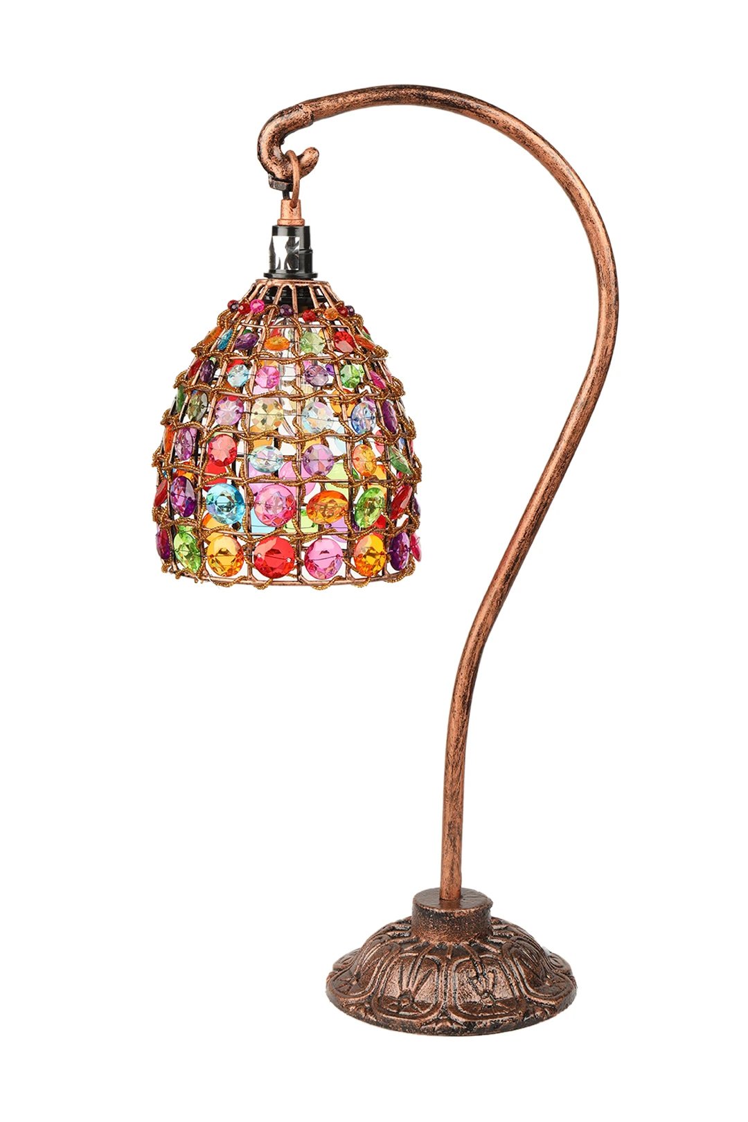 Multicolour Beaded Hook Lamp
